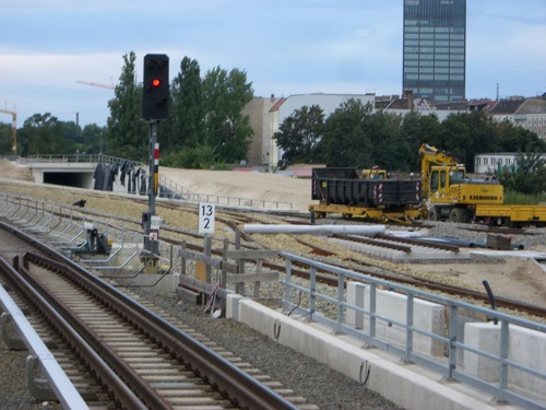 Südliches Gleisvorfeld der Ringbahn am Ostkreuz