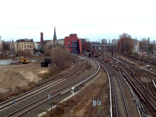 Weiche für die Fernzüge der Ostbahn