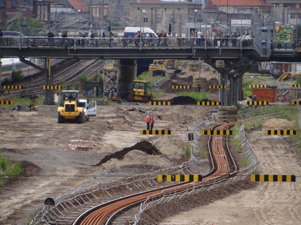 Neuer Bahnsteig Warschauer Straße