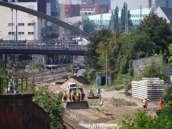 Gleisbau zwischen Ostkreuz und Warschauer Straße