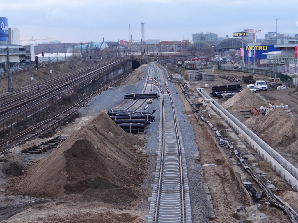 Kabeltrassen für die S-Bahn