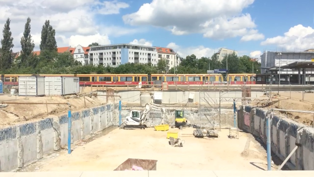 Video: eine Fahrt durch die Großbaustelle Ostkreuz